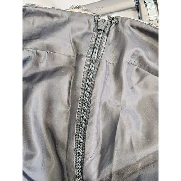 Talbots Skirt Women Sz 6P Houndstooth Plaid Pleated Wool Mix Black, White, Tan - Picture 6 of 8